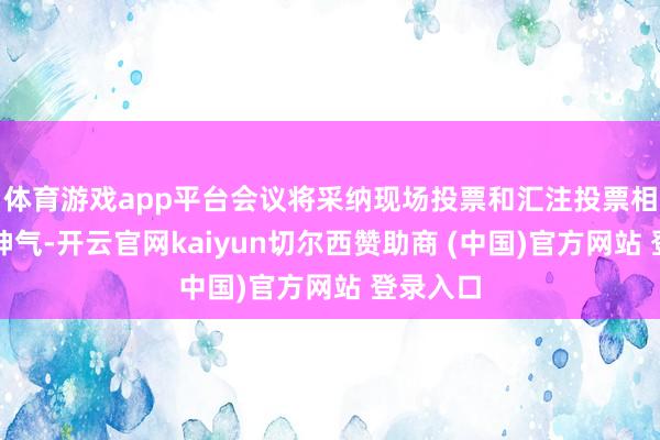 体育游戏app平台会议将采纳现场投票和汇注投票相齐集的神气-开云官网kaiyun切尔西赞助商 (中国)官方网站 登录入口