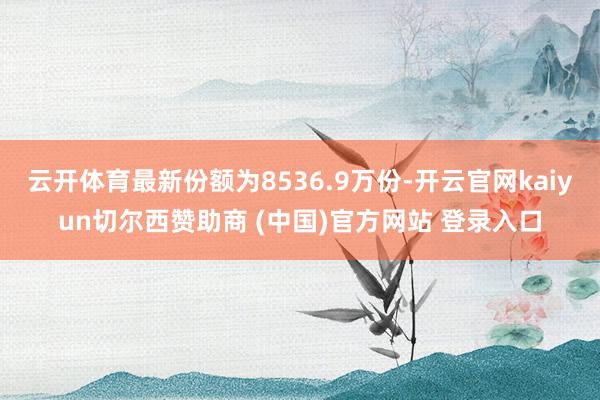 云开体育最新份额为8536.9万份-开云官网kaiyun切尔西赞助商 (中国)官方网站 登录入口