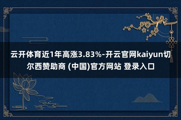 云开体育近1年高涨3.83%-开云官网kaiyun切尔西赞助商 (中国)官方网站 登录入口