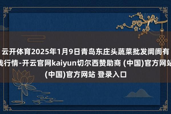 云开体育2025年1月9日青岛东庄头蔬菜批发阛阓有限公司价钱行情-开云官网kaiyun切尔西赞助商 (中国)官方网站 登录入口