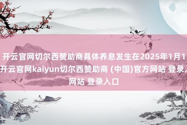 开云官网切尔西赞助商具体养息发生在2025年1月1日-开云官网kaiyun切尔西赞助商 (中国)官方网站 登录入口