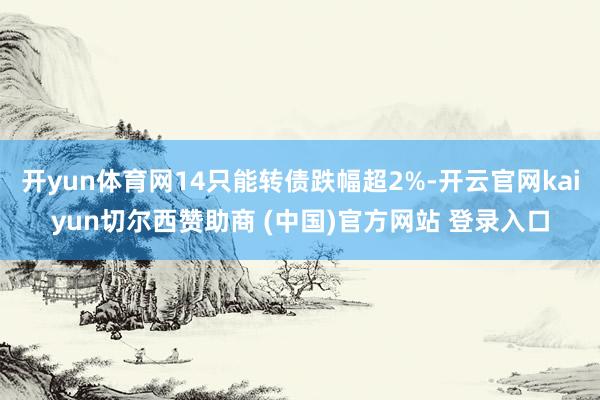 开yun体育网14只能转债跌幅超2%-开云官网kaiyun切尔西赞助商 (中国)官方网站 登录入口