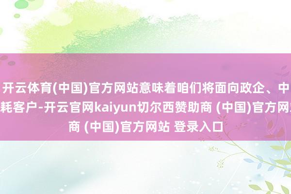 开云体育(中国)官方网站意味着咱们将面向政企、中小企业和消耗客户-开云官网kaiyun切尔西赞助商 (中国)官方网站 登录入口