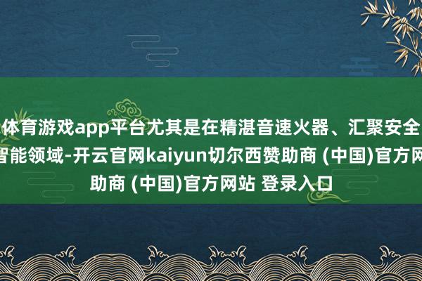 体育游戏app平台尤其是在精湛音速火器、汇聚安全和东谈主工智能领域-开云官网kaiyun切尔西赞助商 (中国)官方网站 登录入口