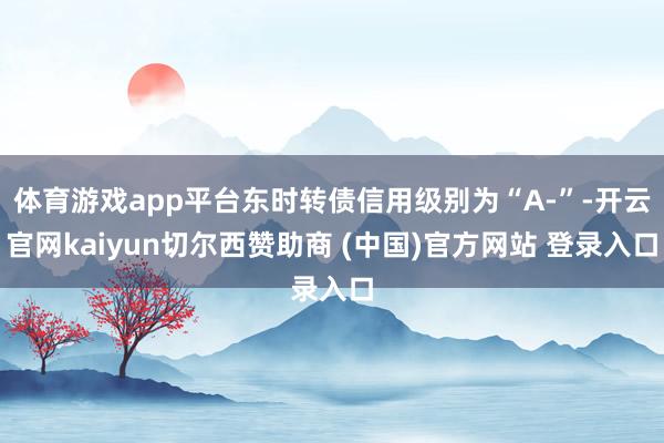 体育游戏app平台东时转债信用级别为“A-”-开云官网kaiyun切尔西赞助商 (中国)官方网站 登录入口