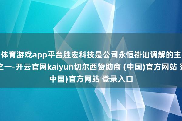 体育游戏app平台胜宏科技是公司永恒褂讪调解的主要客户之一-开云官网kaiyun切尔西赞助商 (中国)官方网站 登录入口