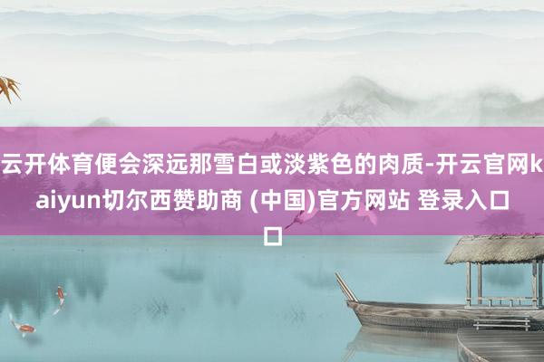云开体育便会深远那雪白或淡紫色的肉质-开云官网kaiyun切尔西赞助商 (中国)官方网站 登录入口