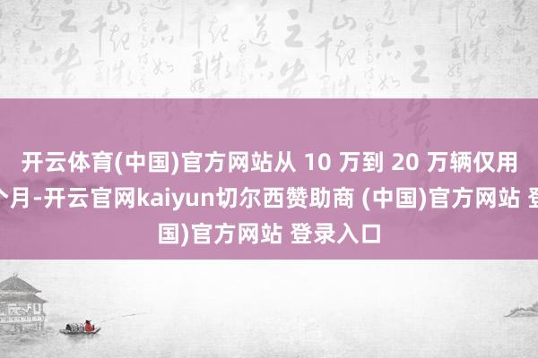 开云体育(中国)官方网站从 10 万到 20 万辆仅用时 12 个月-开云官网kaiyun切尔西赞助商 (中国)官方网站 登录入口