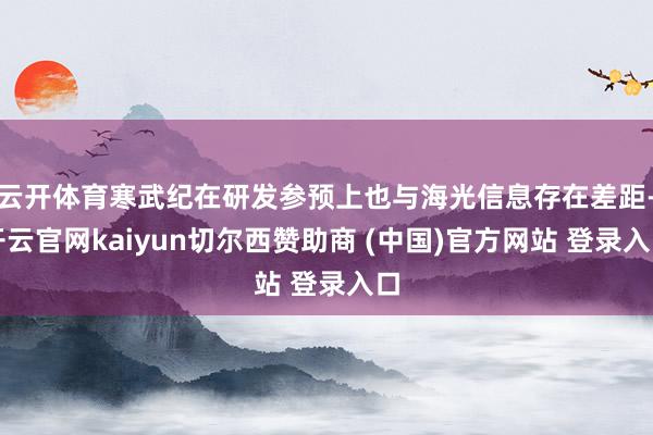 云开体育寒武纪在研发参预上也与海光信息存在差距-开云官网kaiyun切尔西赞助商 (中国)官方网站 登录入口