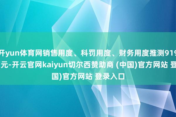 开yun体育网销售用度、科罚用度、财务用度推测9193.41万元-开云官网kaiyun切尔西赞助商 (中国)官方网站 登录入口