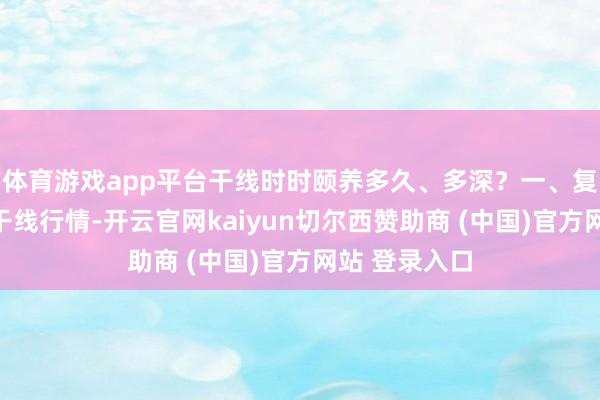 体育游戏app平台干线时时颐养多久、多深？一、复盘历史上的干线行情-开云官网kaiyun切尔西赞助商 (中国)官方网站 登录入口